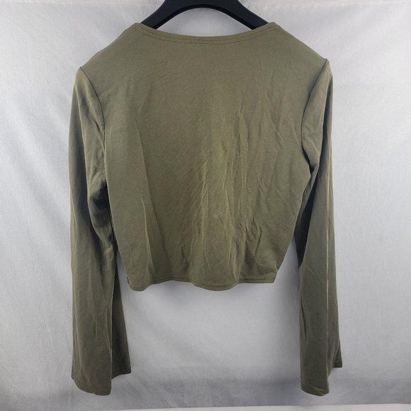 Fabletics sold out sleek knit twist front top in night owl size small - Picture 6 of 7